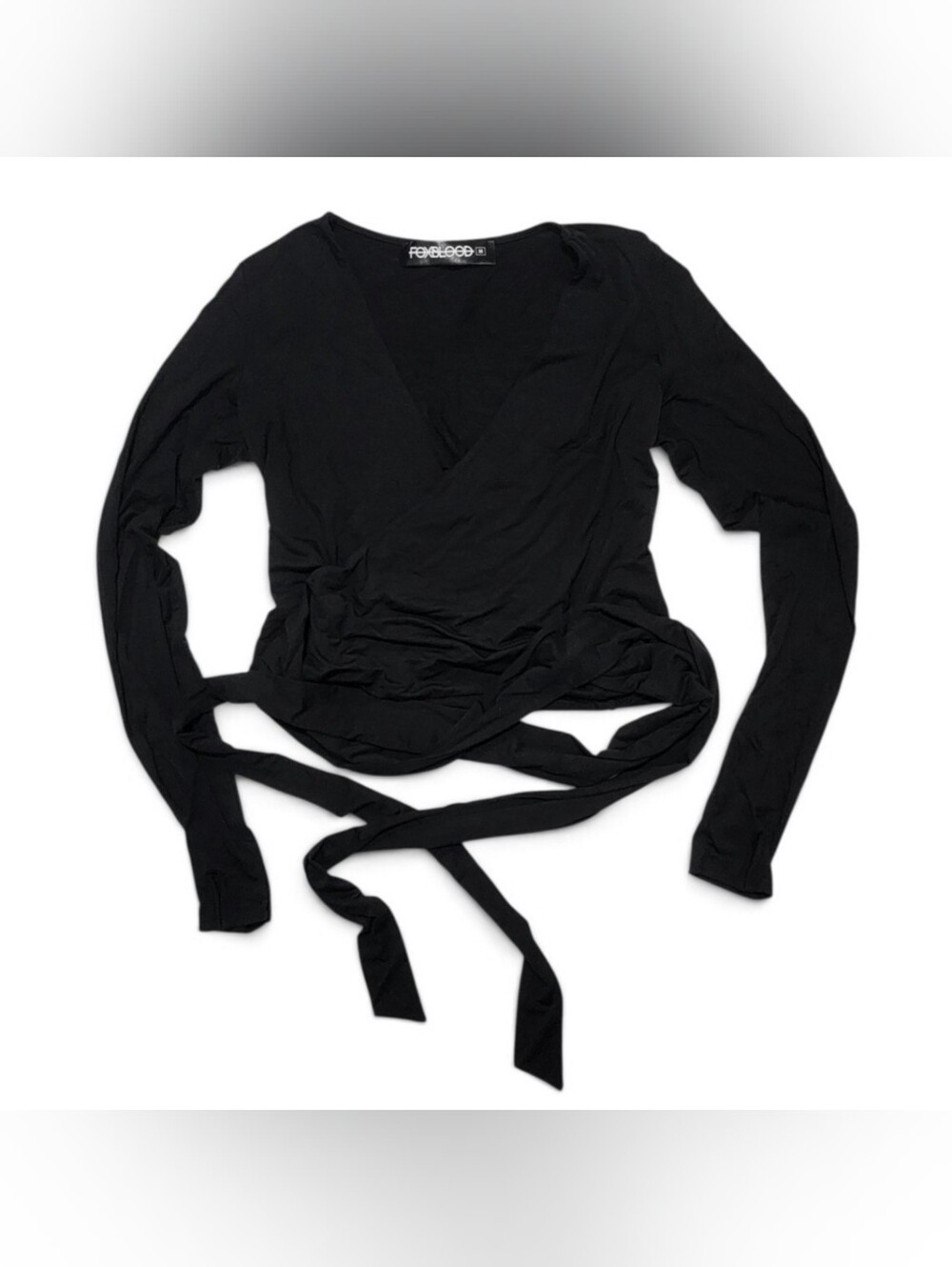 New Foxblood Ballet Wrap Top Medium